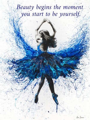 Beauty begins the moment  you start to be yourself.