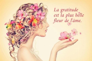 La gratitude  est la plus belle  fleur de l'&acirc;me.